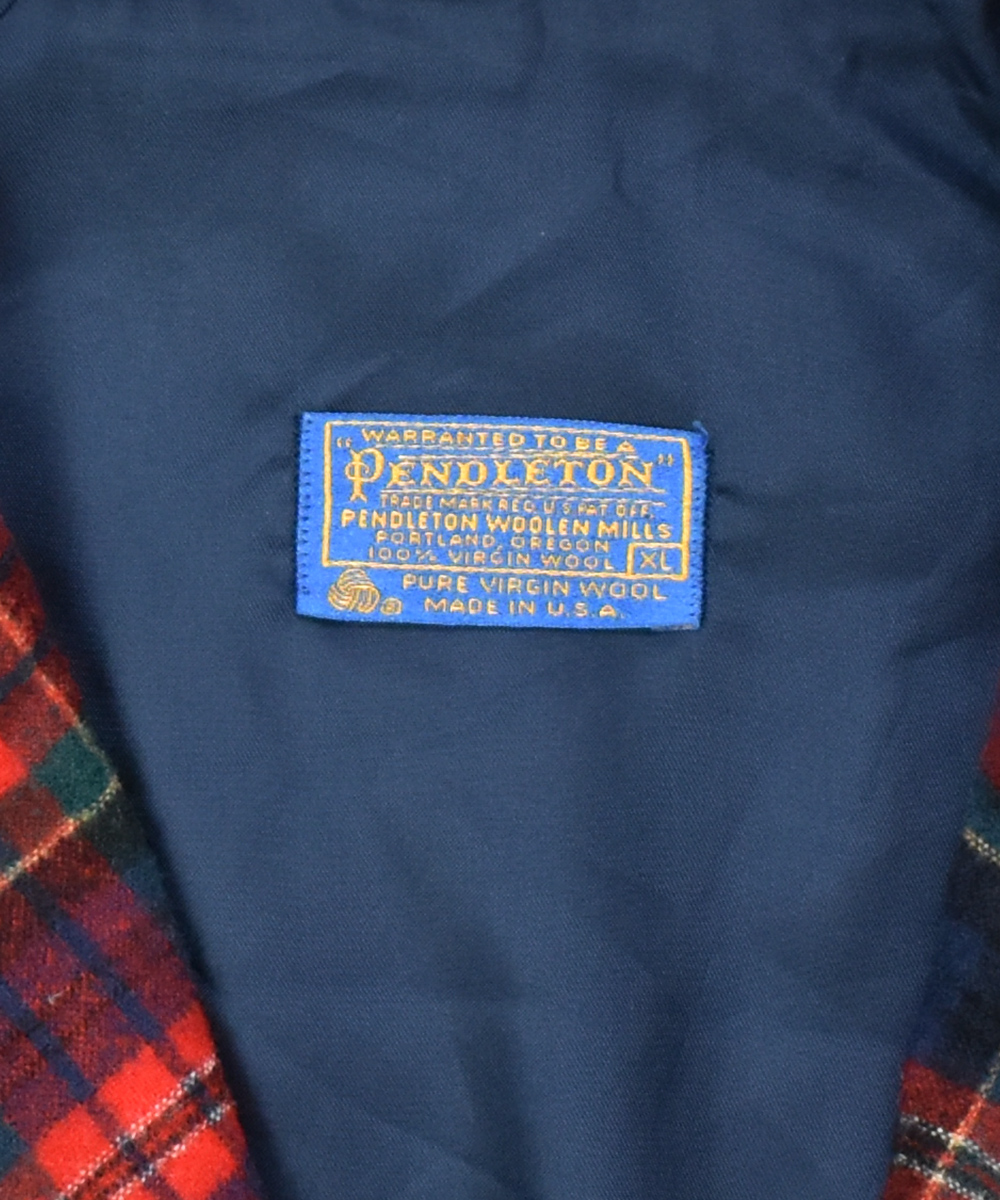 70's USA製 PENDLETON ウール テーラード シャツジャケット XL ...
