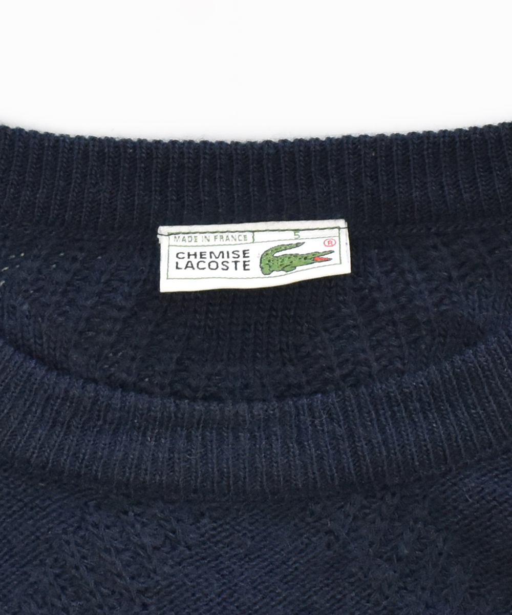 70's-80's フランス製 CHEMISE LACOSTE アーガイル ニット 5 - Synergy 