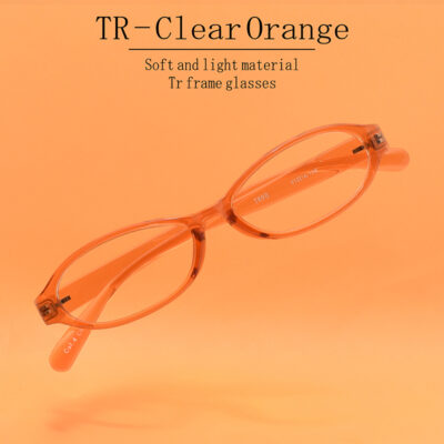 TR-Clear Orange / 度付き 度入り メガネ