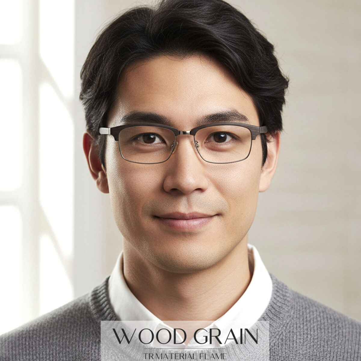 TR-WOODGRAIN 6081 / 度付き 度入り メガネ