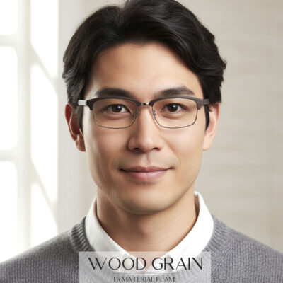 TR-WOODGRAIN 6081 / 度付き 度入り メガネ