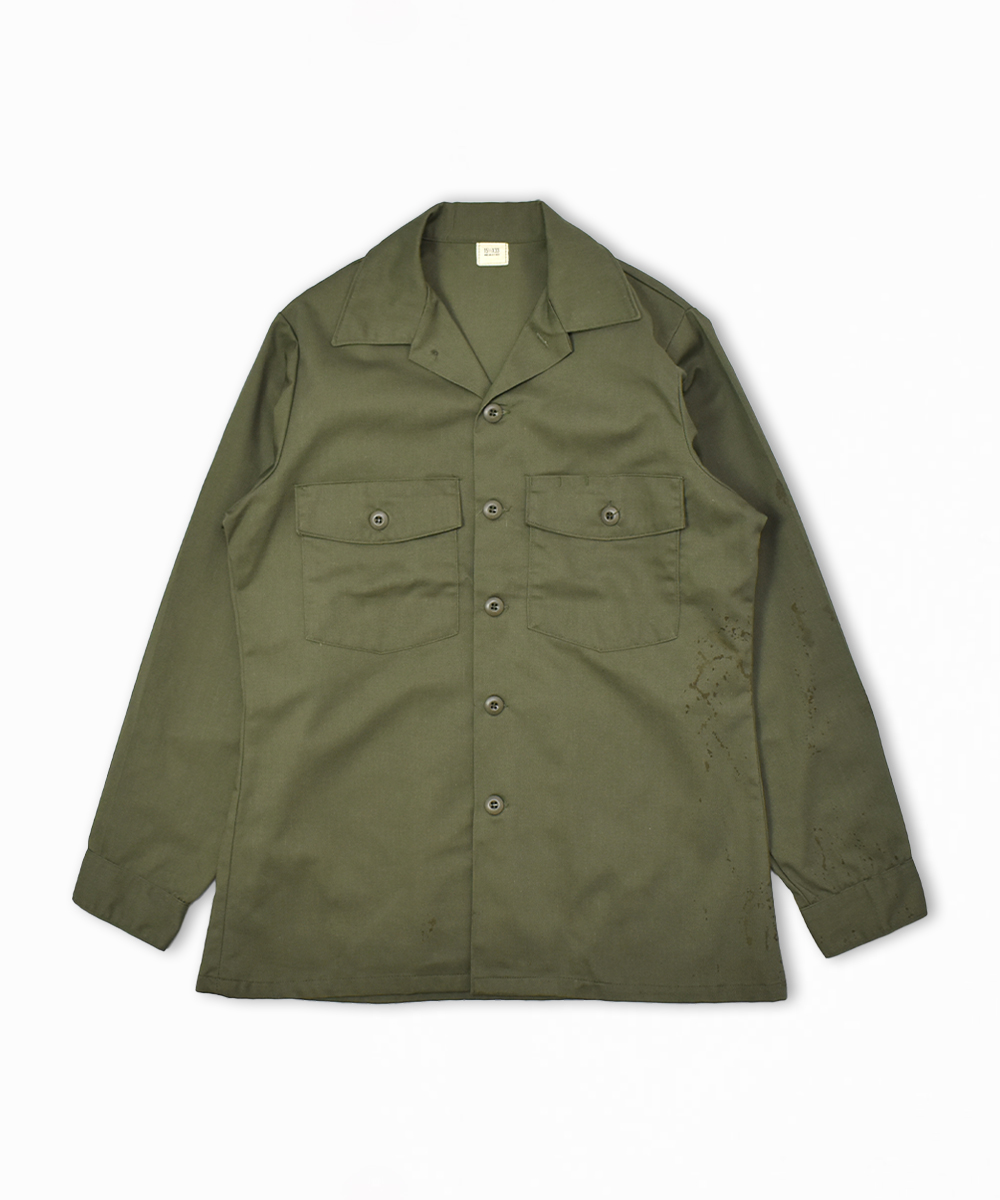 80's US.ARMY 米軍 ユーティリティー シャツ 15 1/2×33