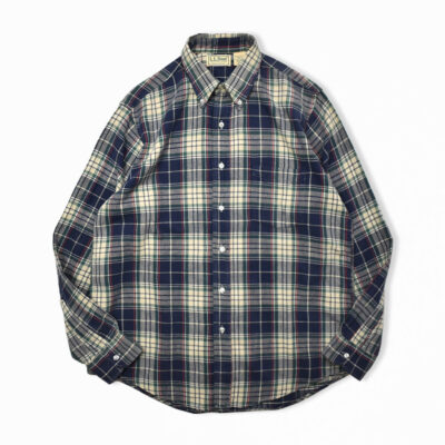 90's USA製 L.L.Bean ボタンダウン フランネル シャツ M