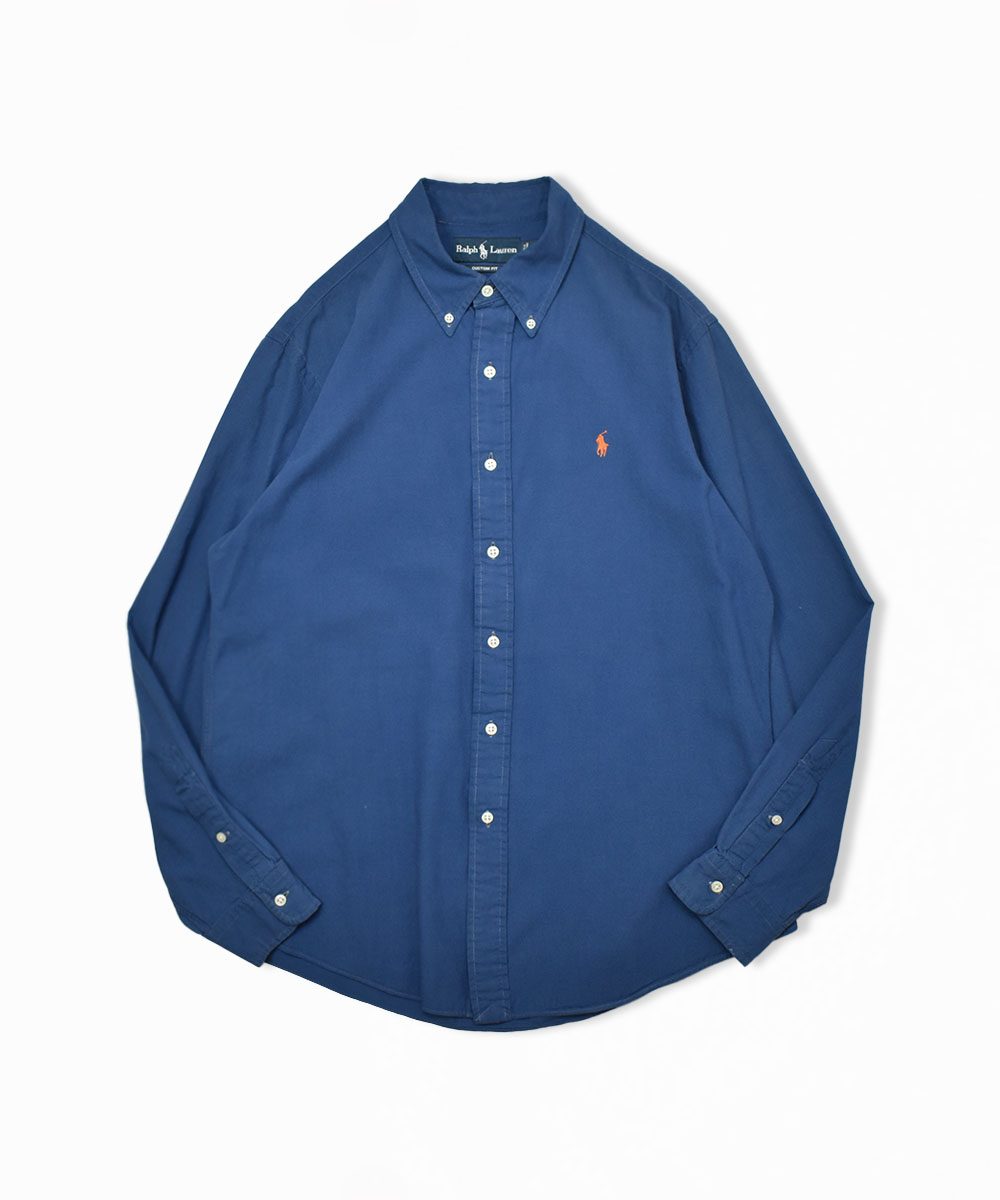 RalphLauren カスタムフィット ボタンダウン シャツ L