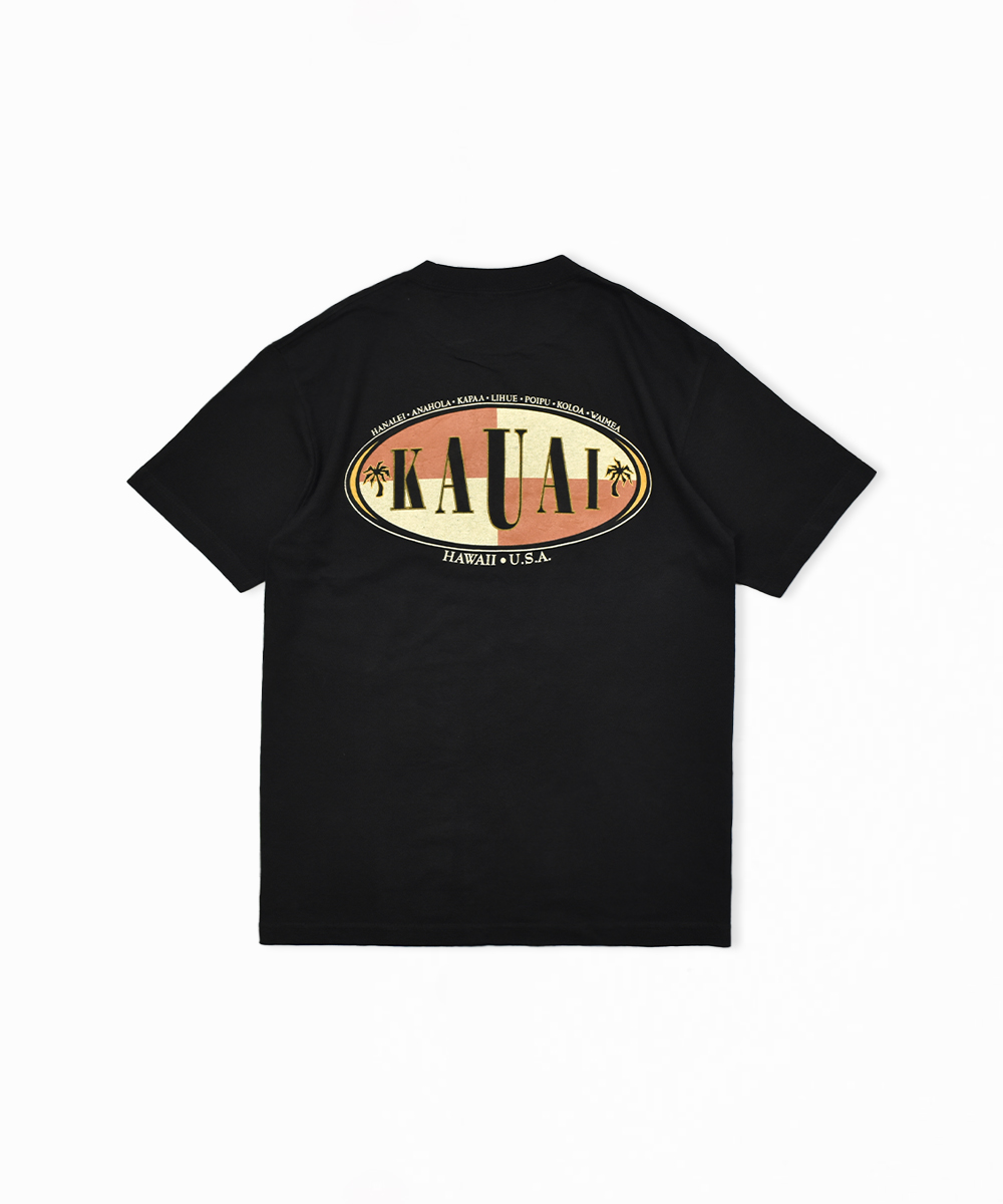 Hawaii KAUAI カウアイ レトロ デザイン プリント Tee M