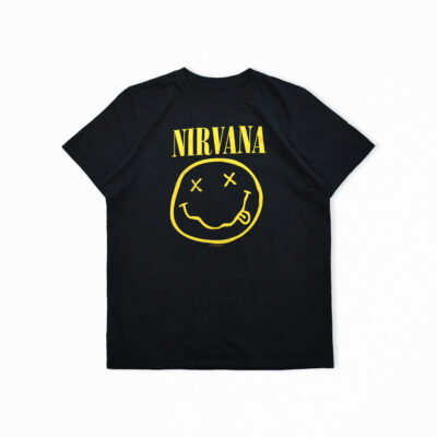 NIRVANA ニルバーナ スマイリーフェイス ロゴ バンドTee