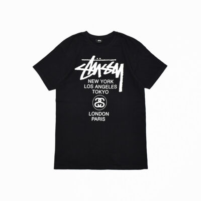 STÜSSY ステューシー WORLD TOUR 両面プリント Tee L