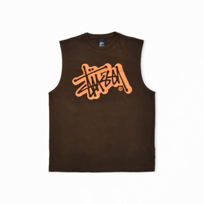 90's STÜSSY ステューシー ショーンロゴ ノースリーブ Tee M