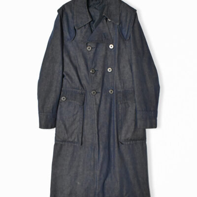 60-70's イングランド製 ヴィンテージ テンセル デニム トレンチ コート