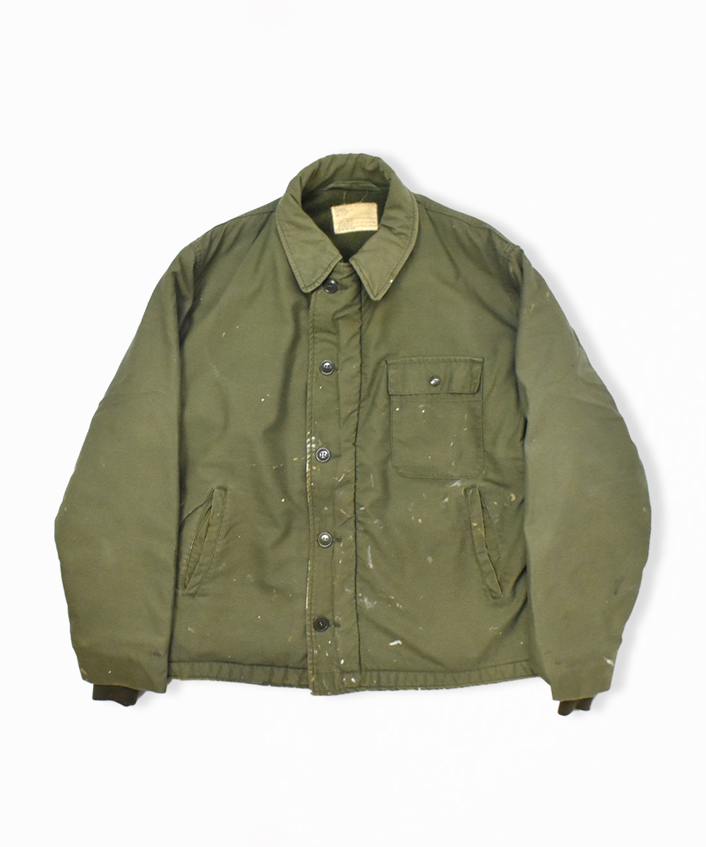 70's Vintage U.S.NAVY A2 デッキジャケット L