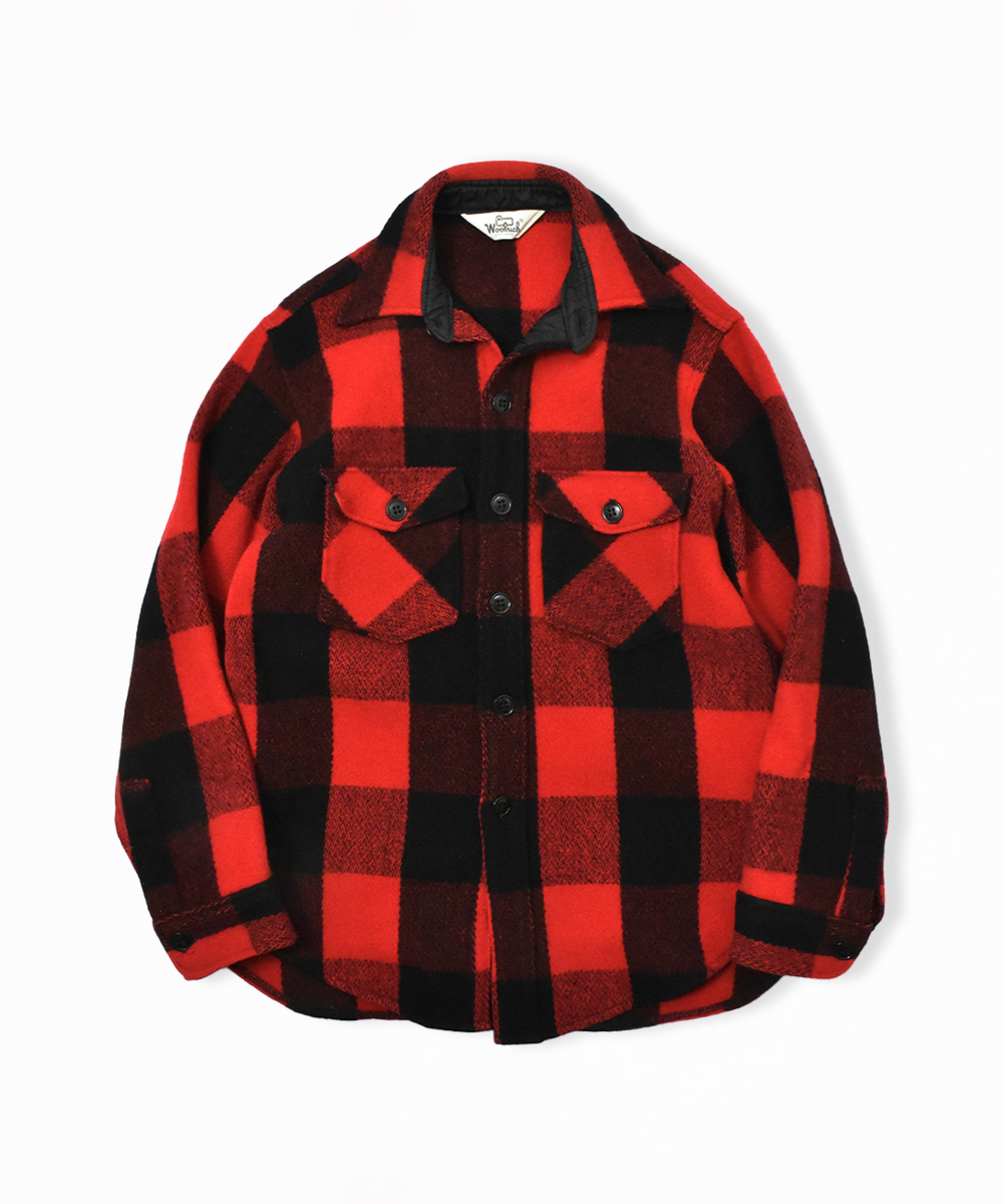 70's WOOLRICH バッファローチェック ウール シャツ ジャケット