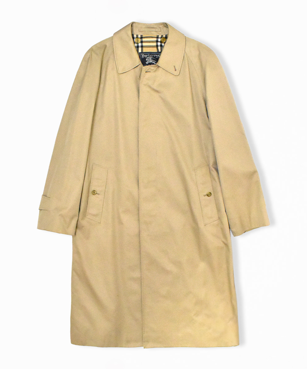 英国製 Burberrys バーバリー裏地ノバチェック ステンカラー コート