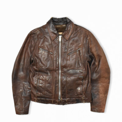 80's USA製 SCHOTT ショット レザー ライダースジャケット 40