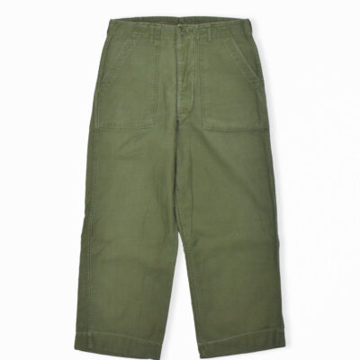 60's U.S.ARMY COTTON SATEEN TROUSERS OG-107 W34