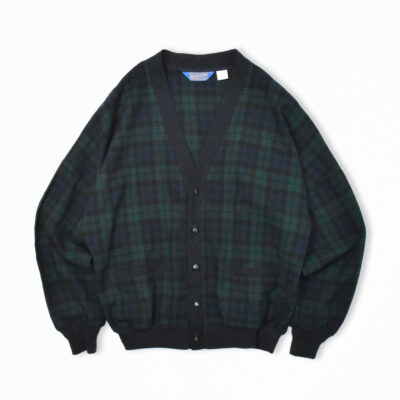 90's USA製 PENDLETON ペンドルトン ウールニットカーディガン L