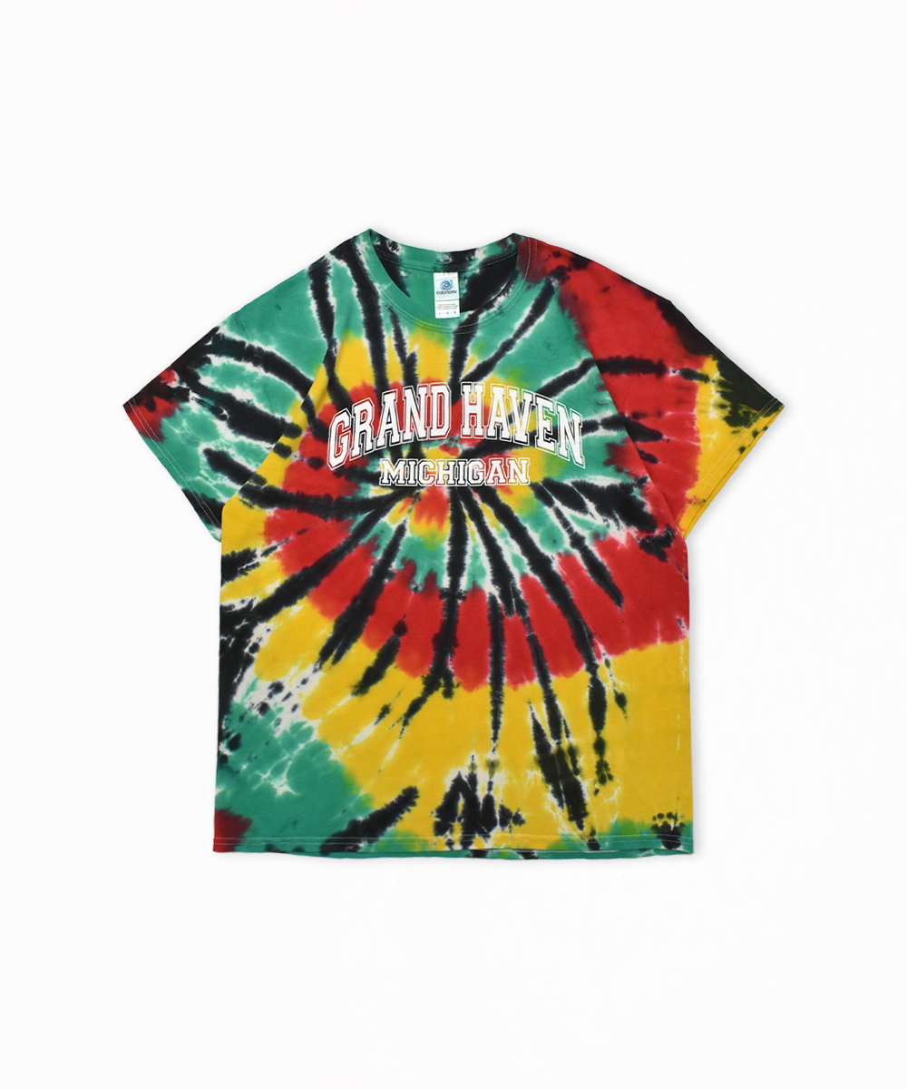 Colortone ミシガン グランド ヘーヴン タイダイ柄 Tシャツ L