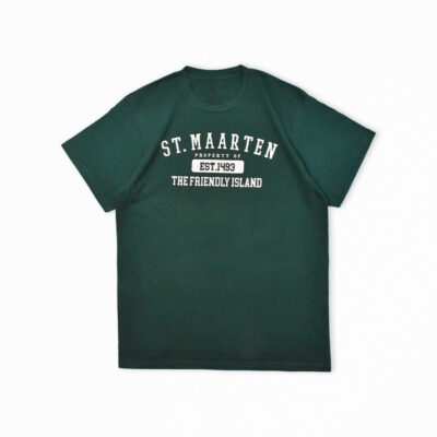 ST.MAARTEN レタードプリント Tシャツ グリーン L