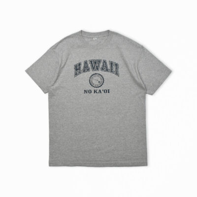 HAWAII NO KA‘OI ハワイ プリントTシャツ グレー L〜XL相当
