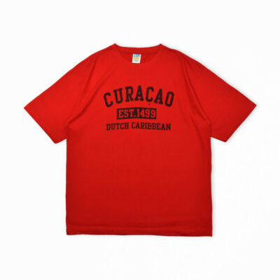 CURACAO DUTCH CARIBBEAN プリントTシャツ レッド XL
