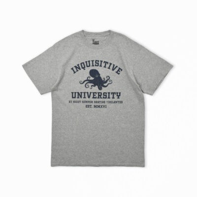 Vsauce インクイジティヴ・ユニバーシティ カレッジ風プリント Tシャツ M