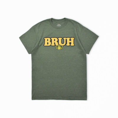 DOM 「BRUH」カエル グラフィック Tシャツ グリーン M