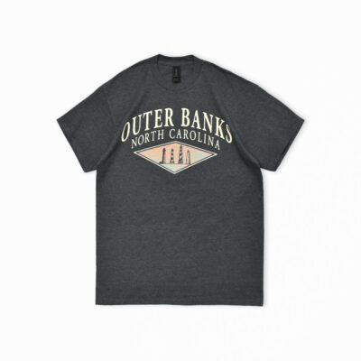 GILDAN アウターバンクス ノースカロライナ 灯台 プリント Tシャツ M