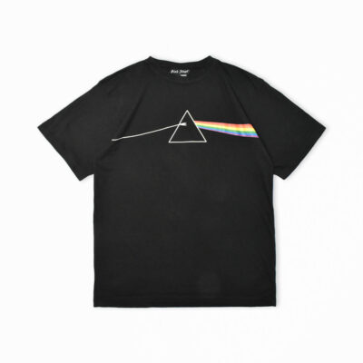 ピンクフロイド 狂気 プリズムプリント バンドTシャツ ブラック L/XL