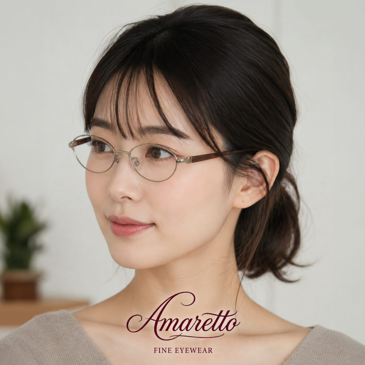 Amaretto AT49-001 / 度付き 度入り メガネ