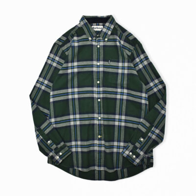 Barbour バブアー フランネル チェック ボタンダウン シャツ M～L相当